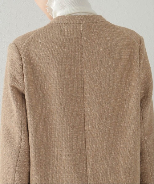 Plage ベージュ ノーカラージャケット コート plage（プラージュ） ノーカラージャケット 36 ベージュ レディース