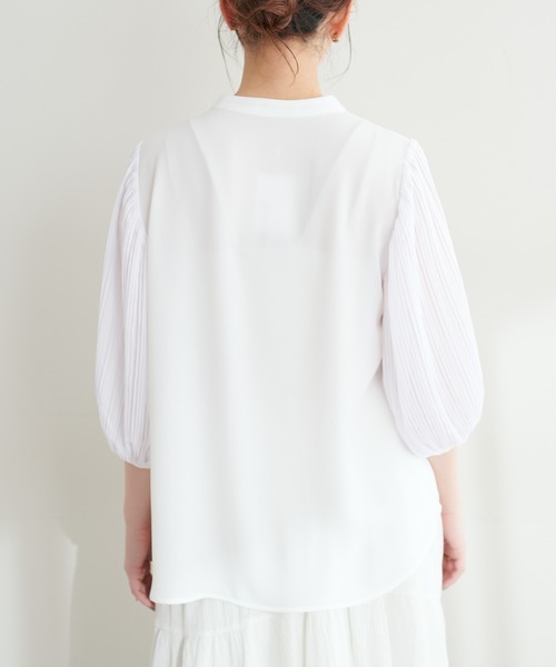 「natural couture」 7分袖ブラウス FREE ベージュ レディース_画像4
