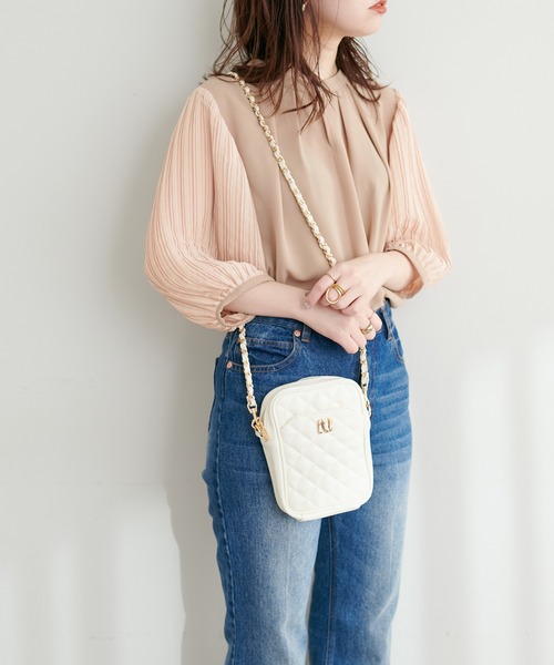 「natural couture」 7分袖ブラウス FREE ベージュ レディース_画像6