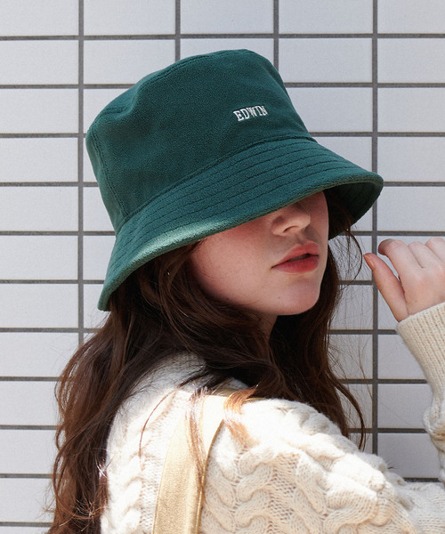 【極美品・新品】 Edwina Horl バケットハット HATMIKKE（ハットミッケ） 帽子 ハット EDWINフリースバケットハット