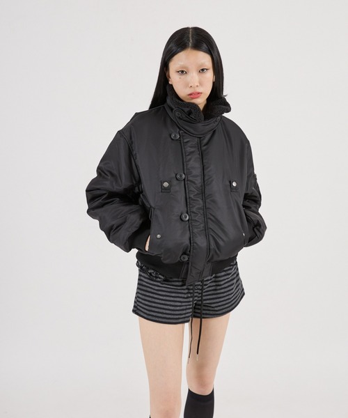 モネ　Bジャケット　黒 FTW ミリタリージャケット モッズコート 「UNISEX」N-2B COMPACT