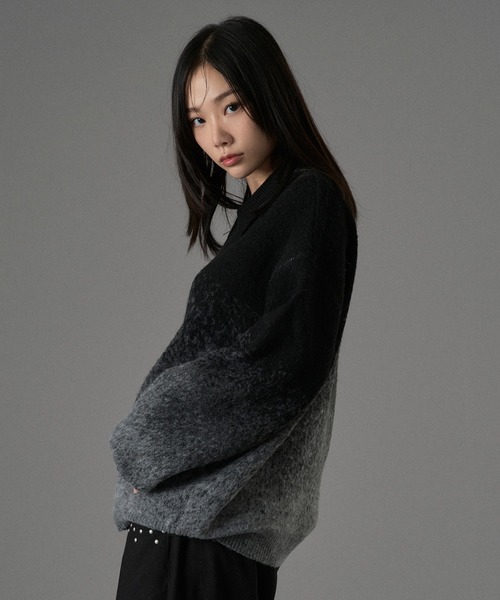ONCILY（オンシェリー） カーディガン ASSORT SHAGGY ZIP KNIT