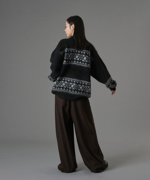 ONCILY（オンシェリー） カーディガン ASSORT SHAGGY ZIP KNIT