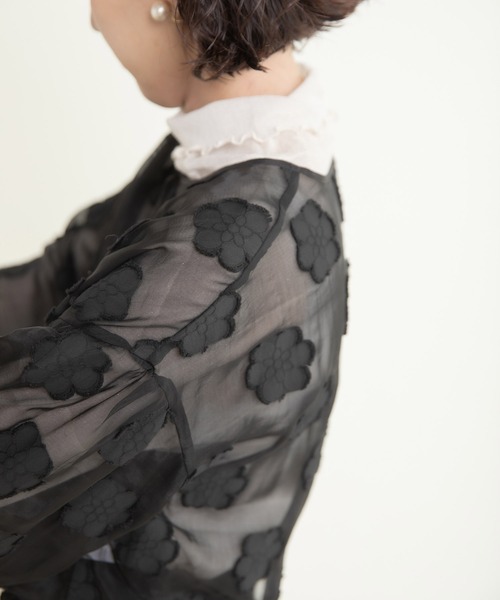 Dot&amp;Stripes CHILD WOMAN オーガンジーブラウス Dot＆Stripes CHILD WOMAN（ドット＆ストライプス チャイルドウーマン