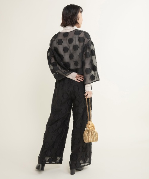 Dot&amp;stripes：花刺繍ブラウス Dot&Stripes CHILDWOMAN - ドット&ストライプス 花柄ブラウスの通販 by