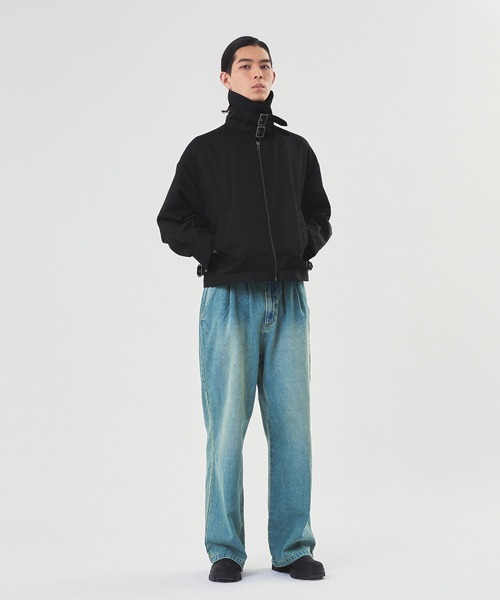 「Adoon plain」 ブルゾン MEDIUM ベージュ メンズ_画像8