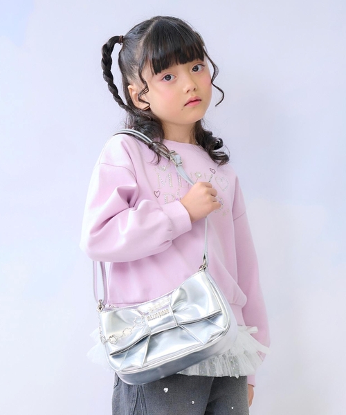 【レア】mezzo piano ショルダーバック mezzo piano ショルダー ショルダーバッグ チェーン飾り付 リボン