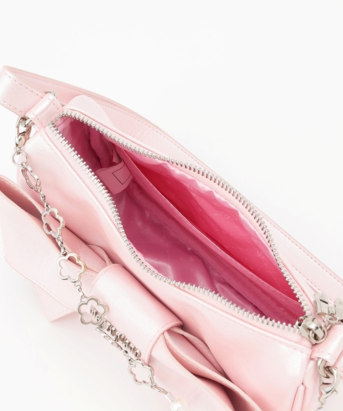 mezzo piano ショルダー ショルダーバッグ チェーン飾り付 リボン