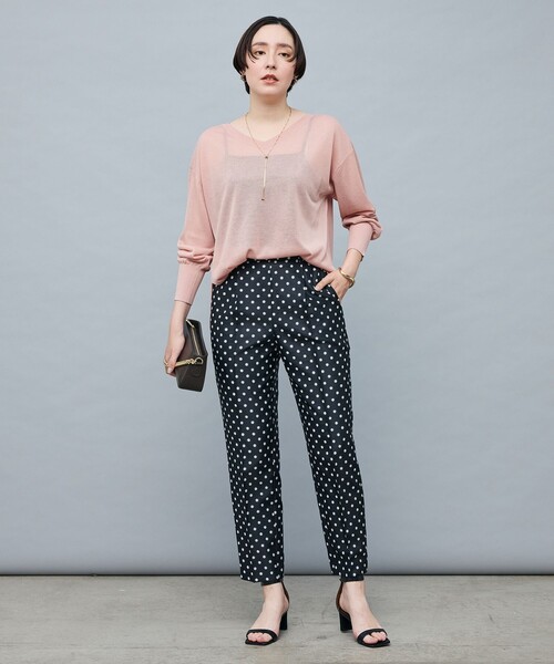 「NOLLEY'S Sophi」 長袖ニット 38 サーモンピンク レディース_画像2