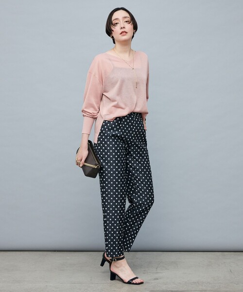 「NOLLEY'S Sophi」 長袖ニット 38 サーモンピンク レディース_画像4