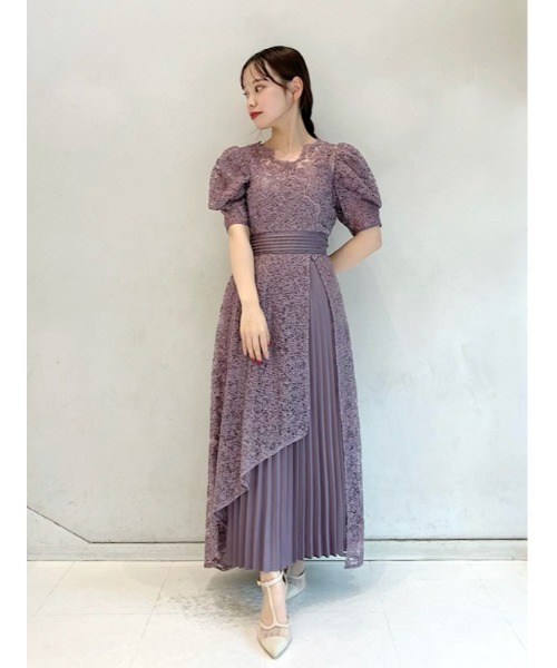 LILY BROWN（リリーブラウン） 半袖ワンピース 0 ラベンダー