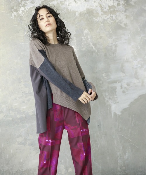 「OSMOSIS」 長袖ニット ONE SIZE ベージュ レディース_画像3