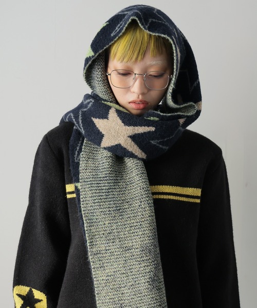 traditional weatherwear★星柄ストール 星柄ジャカードストール 20523 | 株式会社 佳雅