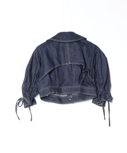 「dazzlin」 デニムジャケット FREE ネイビー レディース_画像2
