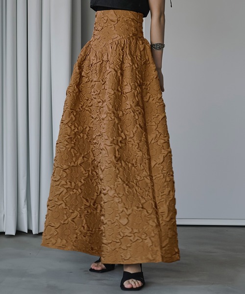 「Ezick」 フレアスカート FREE ベージュ系その他 レディース_画像2