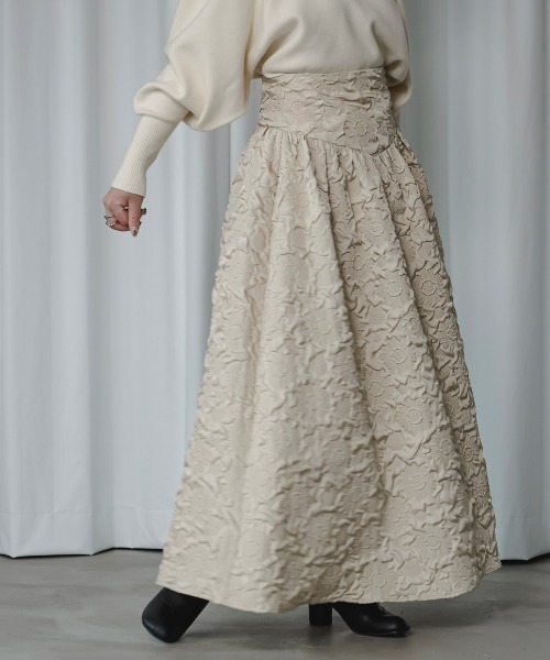 「Ezick」 フレアスカート FREE ベージュ系その他 レディース_画像8