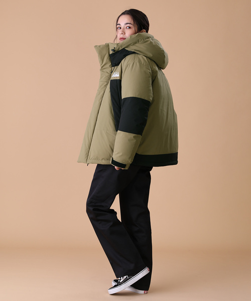 「FREAK'S STORE」 ダウンジャケット SMALL カーキ レディース_画像4