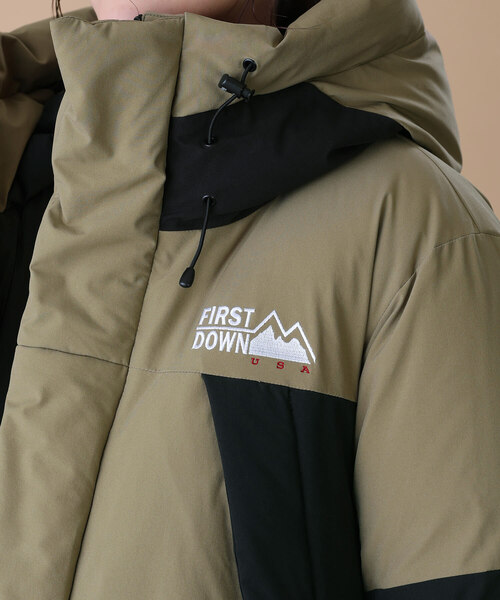 「FREAK'S STORE」 ダウンジャケット SMALL カーキ レディース_画像6