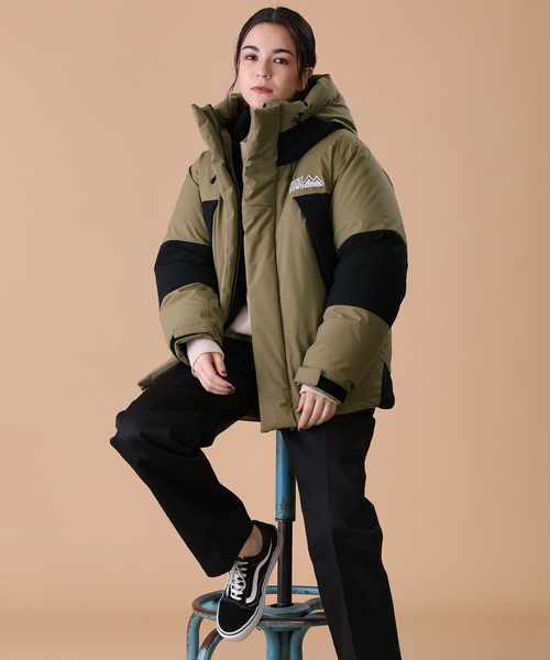 「FREAK'S STORE」 ダウンジャケット SMALL カーキ レディース_画像9