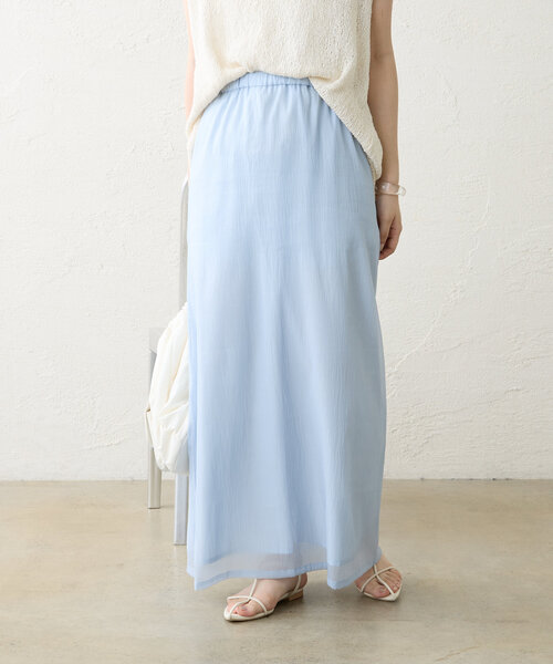 「mystic」 ロングスカート FREE ブルー レディース_画像3