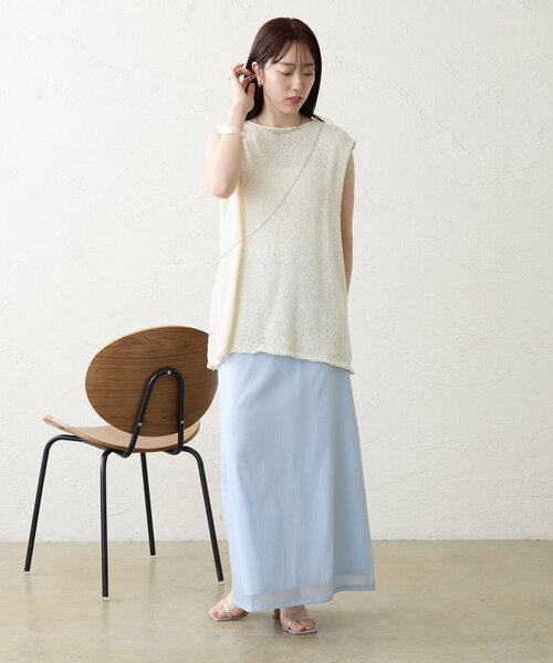 「mystic」 ロングスカート FREE ブルー レディース_画像8
