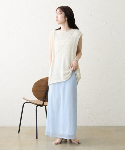 「mystic」 ロングスカート FREE ブルー レディース_画像9