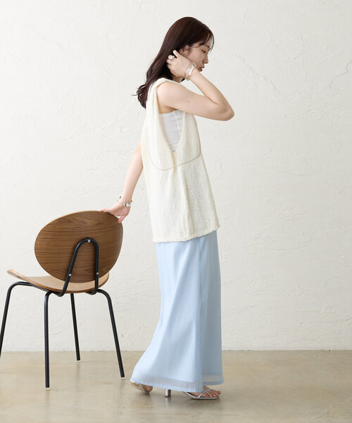 「mystic」 ロングスカート FREE ブルー レディース_画像10