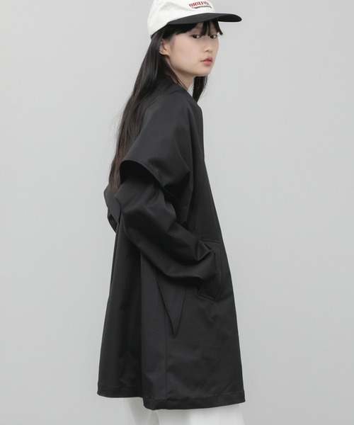 HEILIS（ヘイリス） ステンカラーコート コート スカーフ付きステン