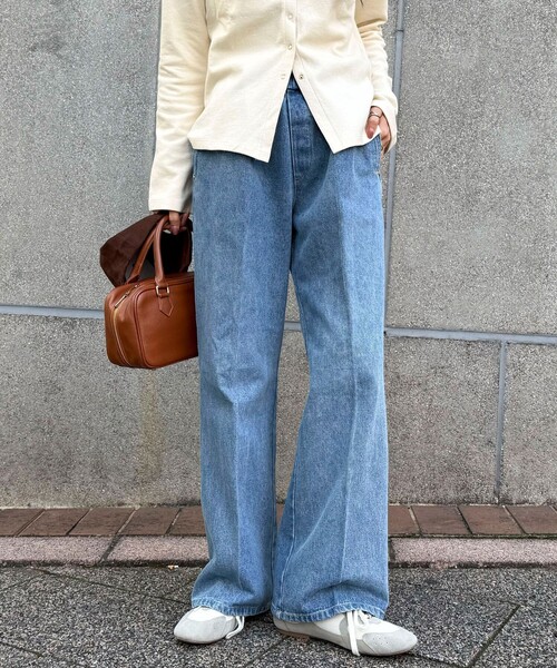 フレディエミュ（fredy emue）/フレアーデニムイージーパンツ fredy emue（フレディエミュ） ジーンズ デニム デニムパンツ フレアー