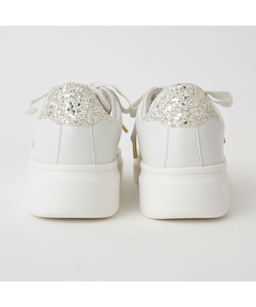 「+diana」 ローカットスニーカー 23.5cm グレー レディース_画像4