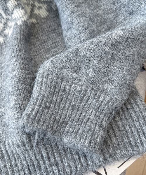 定価4万円KIDKA ノルディック柄 ジップアップセーター M ノルディック柄ジップアップニット | ファッション通販サイト NUGU