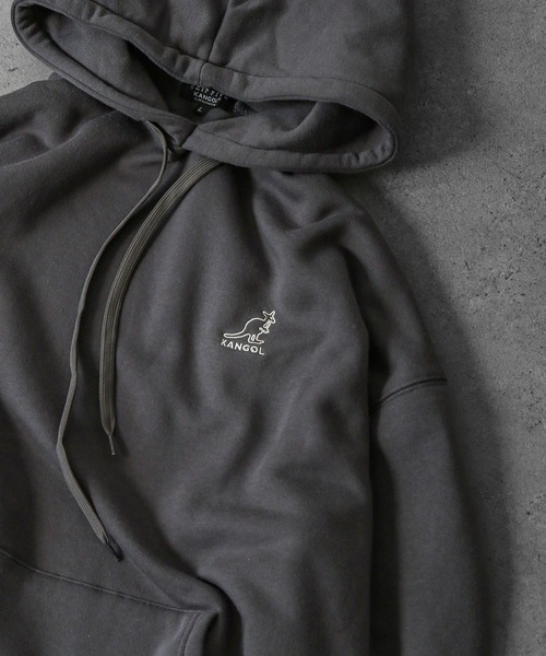 「KANGOL」 プルオーバーパーカー X-LARGE ブラック メンズ_画像6