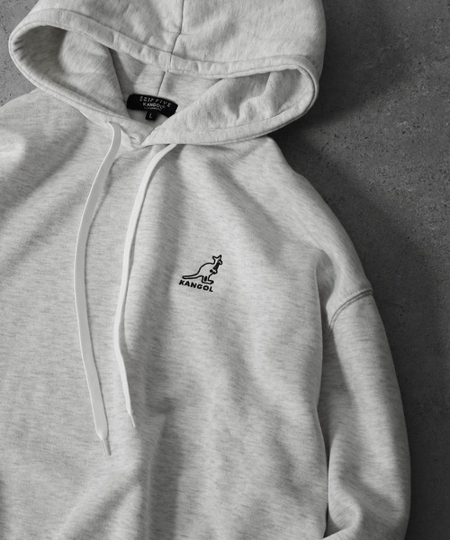 「KANGOL」 プルオーバーパーカー X-LARGE ブラック メンズ_画像8