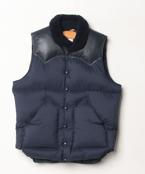 ロッキーマウンテン　ダウンベスト　サイズ38 ネイビー Rocky Mountain FeatherBed（ロッキーマウンテンフェザーベッド