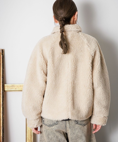 「LAKOLE」 ブルゾン MEDIUM アイボリー レディース_画像8