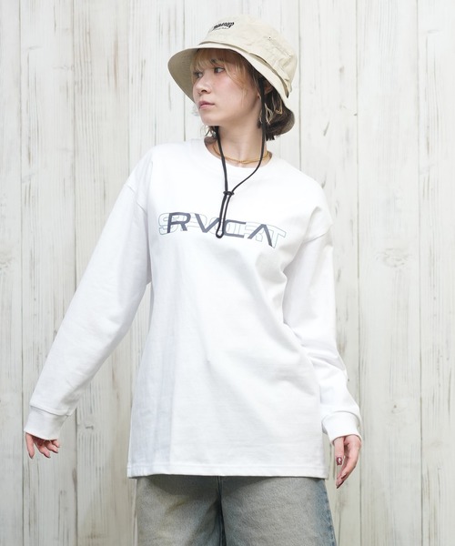 「RVCA」 長袖カットソー S グレー レディース_画像2