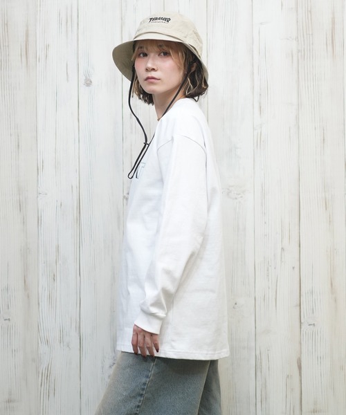 「RVCA」 長袖カットソー S グレー レディース_画像6