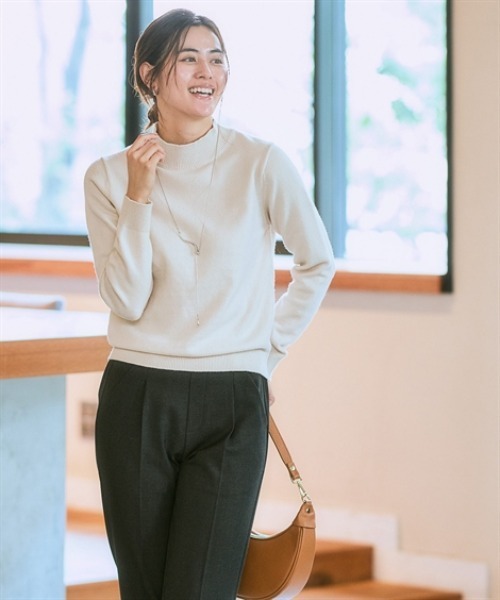 「7days Life Styling」 長袖ニット LL ラベンダー レディース_画像3