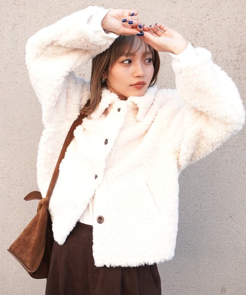 gossara（ゴサラ） コート アウター ボアテディジャケット レディース