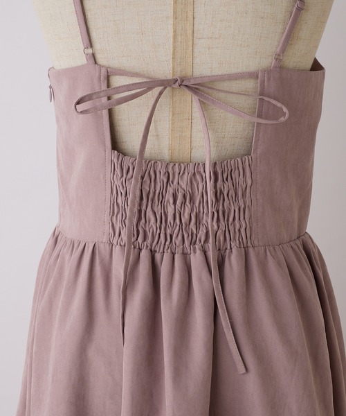 「one after another NICE CLAUP」 キャミソールワンピース FREE ブラック レディース_画像4