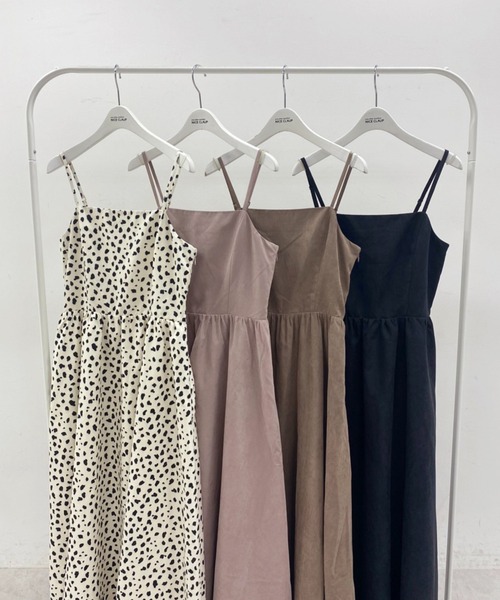 「one after another NICE CLAUP」 キャミソールワンピース FREE ブラック レディース_画像5