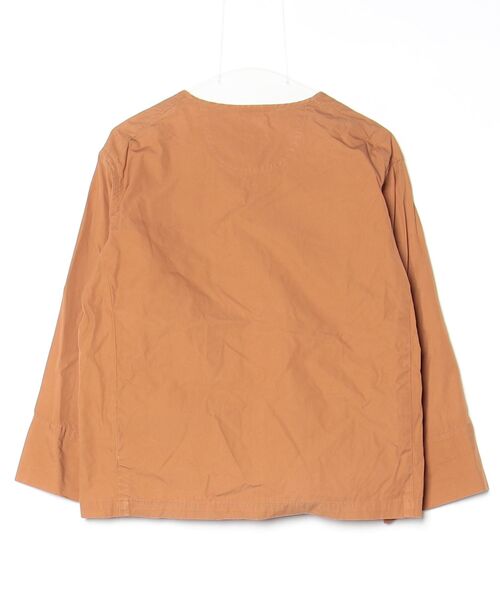 Danton（ダントン） ノーカラージャケット 36 ブラウン レディース