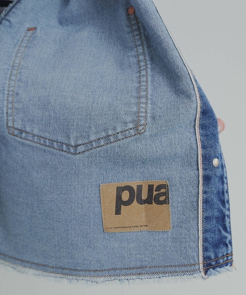 pual ce cin デニムジャケット gジャン セルビッチデニムノーカラー