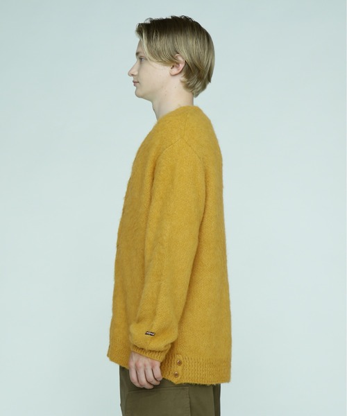 「MANASTASH」 ニットカーディガン L ブラック メンズ_画像3