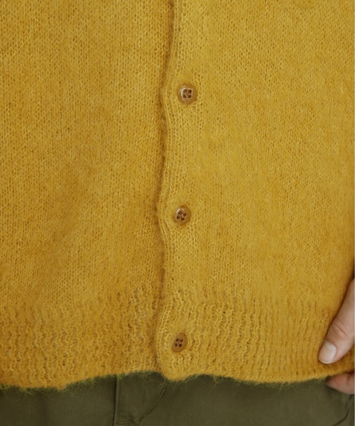 「MANASTASH」 ニットカーディガン L ブラック メンズ_画像9