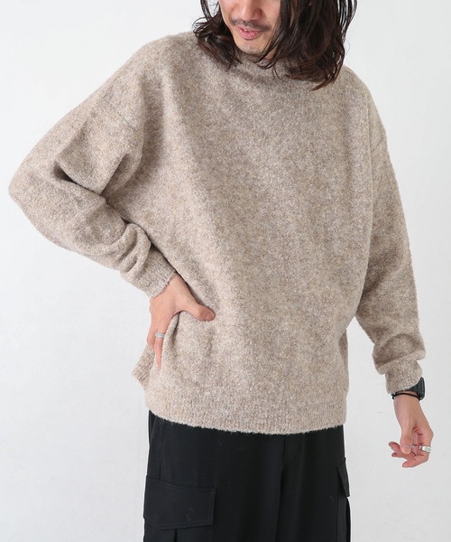 「URBAN RESEARCH Sonny Label」 長袖ニット MEDIUM グレー メンズ_画像8