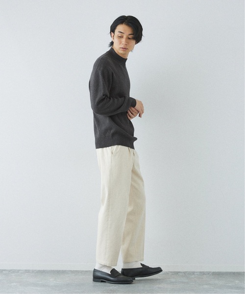 「417 EDIFICE」 長袖ニット SMALL ブラウン メンズ_画像8