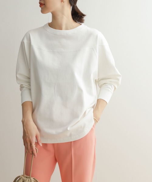 「URBAN RESEARCH DOORS」 長袖カットソー MEDIUM オフホワイト レディース_画像2