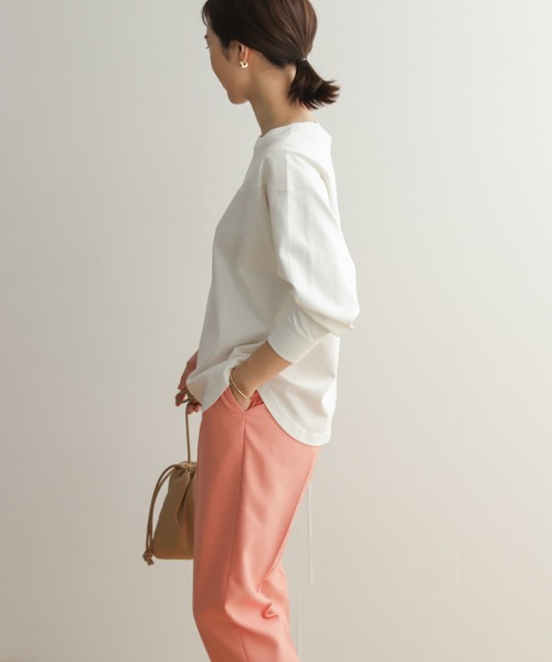 「URBAN RESEARCH DOORS」 長袖カットソー MEDIUM オフホワイト レディース_画像3