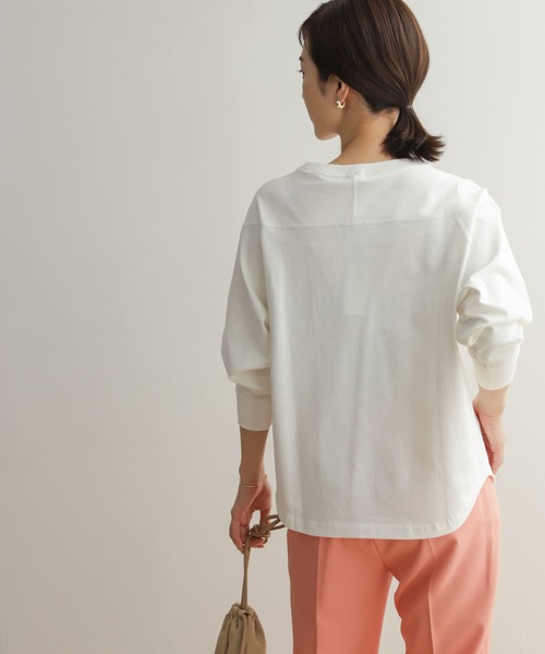 「URBAN RESEARCH DOORS」 長袖カットソー MEDIUM オフホワイト レディース_画像4